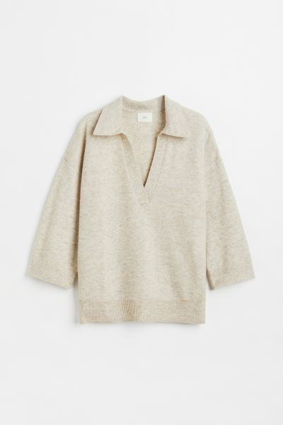 Fine-knit Collared Sweater | H&M (US + CA)