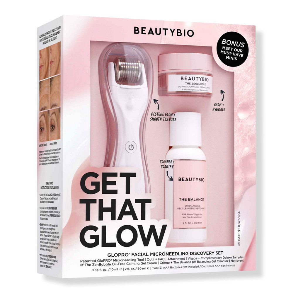 BeautyBio Get That Glow GloPRO Facial Microneedling Discovery Set | Ulta
