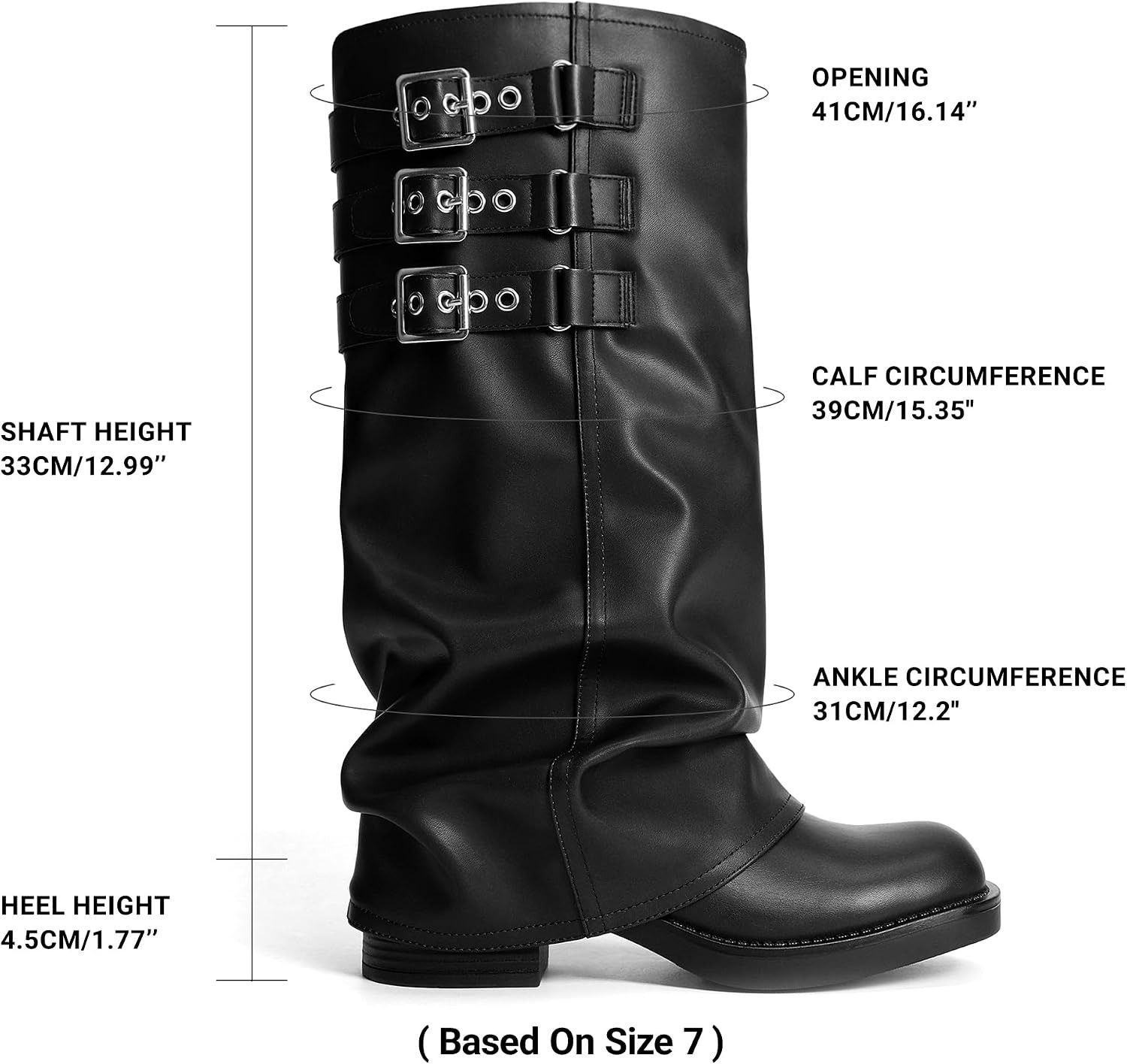 DREAM PAIRS Fold-over Knee High Fashion Boots for Women | Amazon (US)