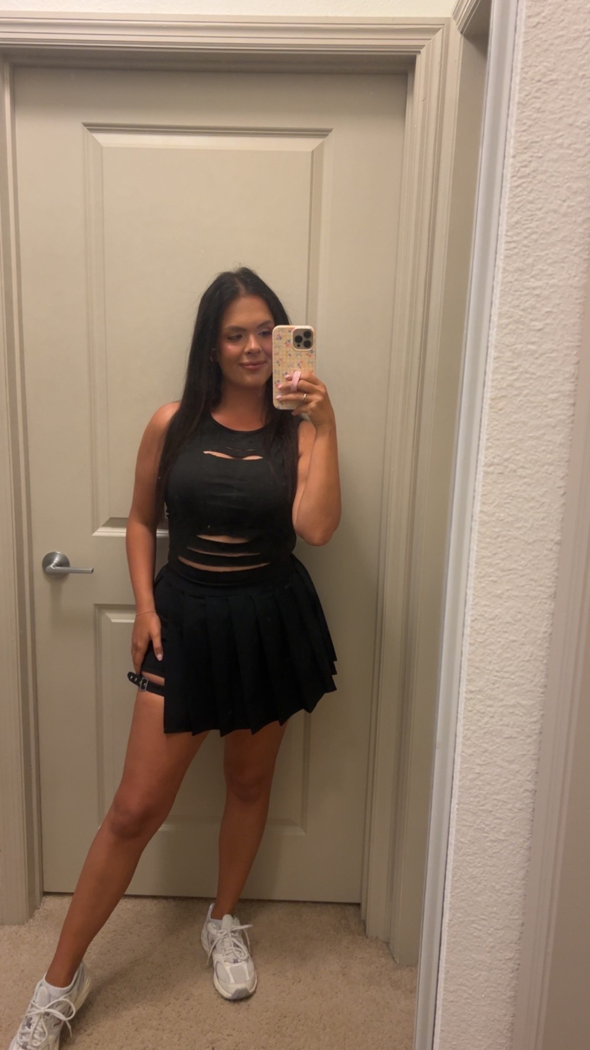 Halloween Horror Nights Universal Orlando Sexy  Black Leather Dress Fishnets Tall Black Utility Comfortable Boots Theme Parks Mardi Gras 

#LTKTravel #LTKSeasonal #LTKFindsUnder100