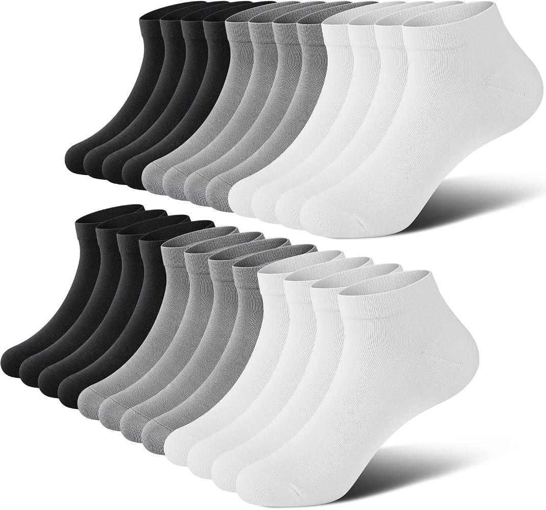 No Show Men Socks, Low Cut Ankle Sock, Men Short Socks Casual Cotton Socks | Amazon (US)