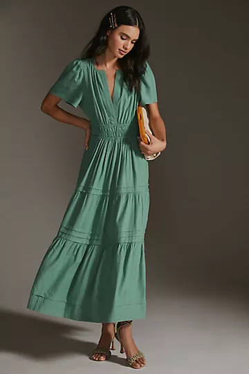 Somerset Linen Maxi Dress | Anthropologie (US)