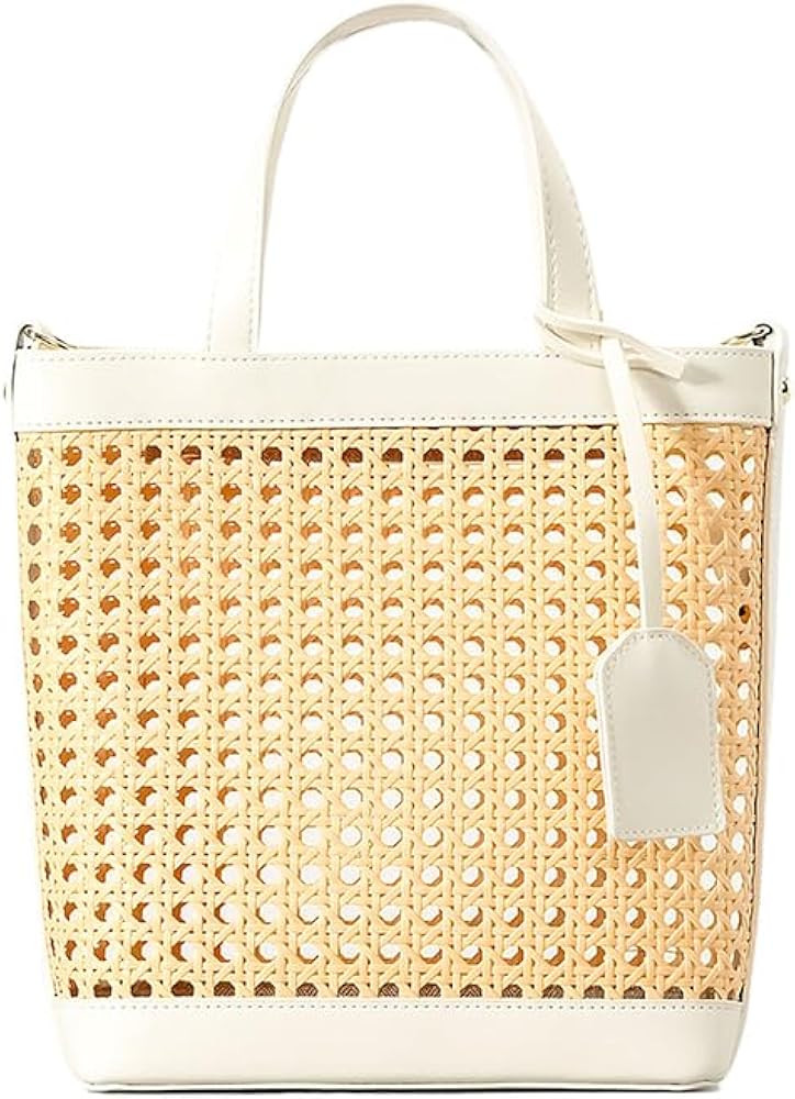 Straw Beach Bag for Women Summer Woven Rattan Tote Bag Straw Purses and Handbags for Vacation wit... | Amazon (US)