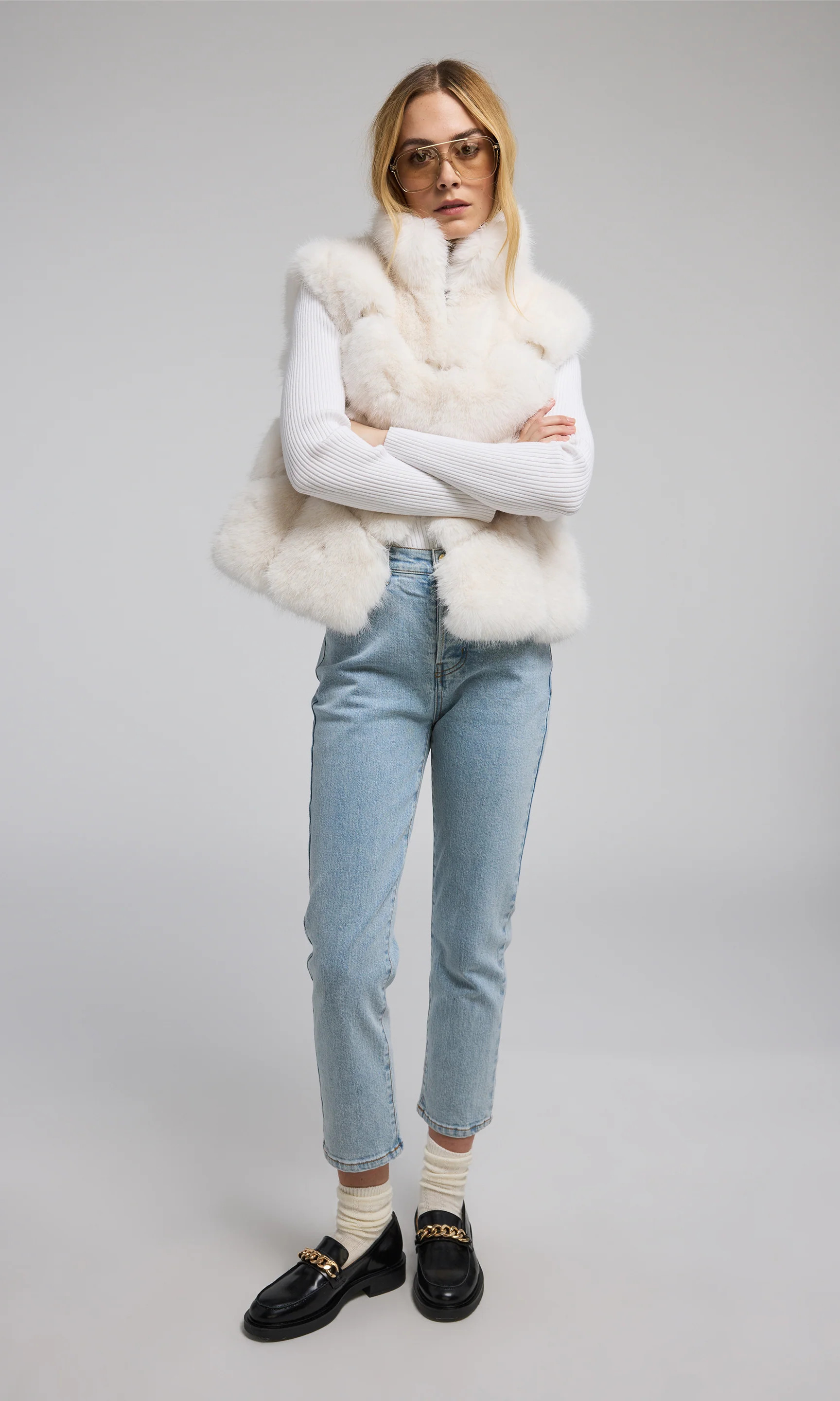 Rosario Faux Fur Vest | Generation Love