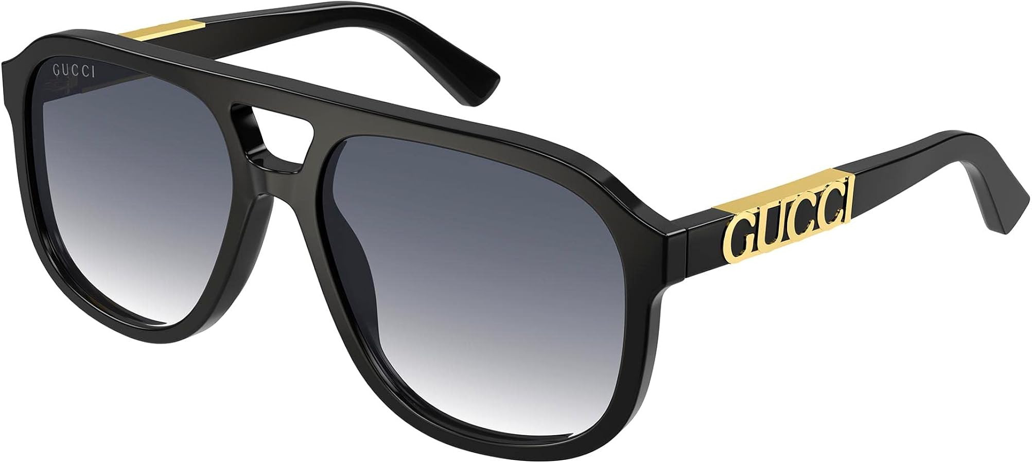 Gucci Pilot Sunglasses GG1188S 002 Black 58mm | Amazon (US)