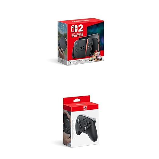 Nintendo Switch 2 + Mario Kart World Bundle with Pro Controller | Amazon (US)
