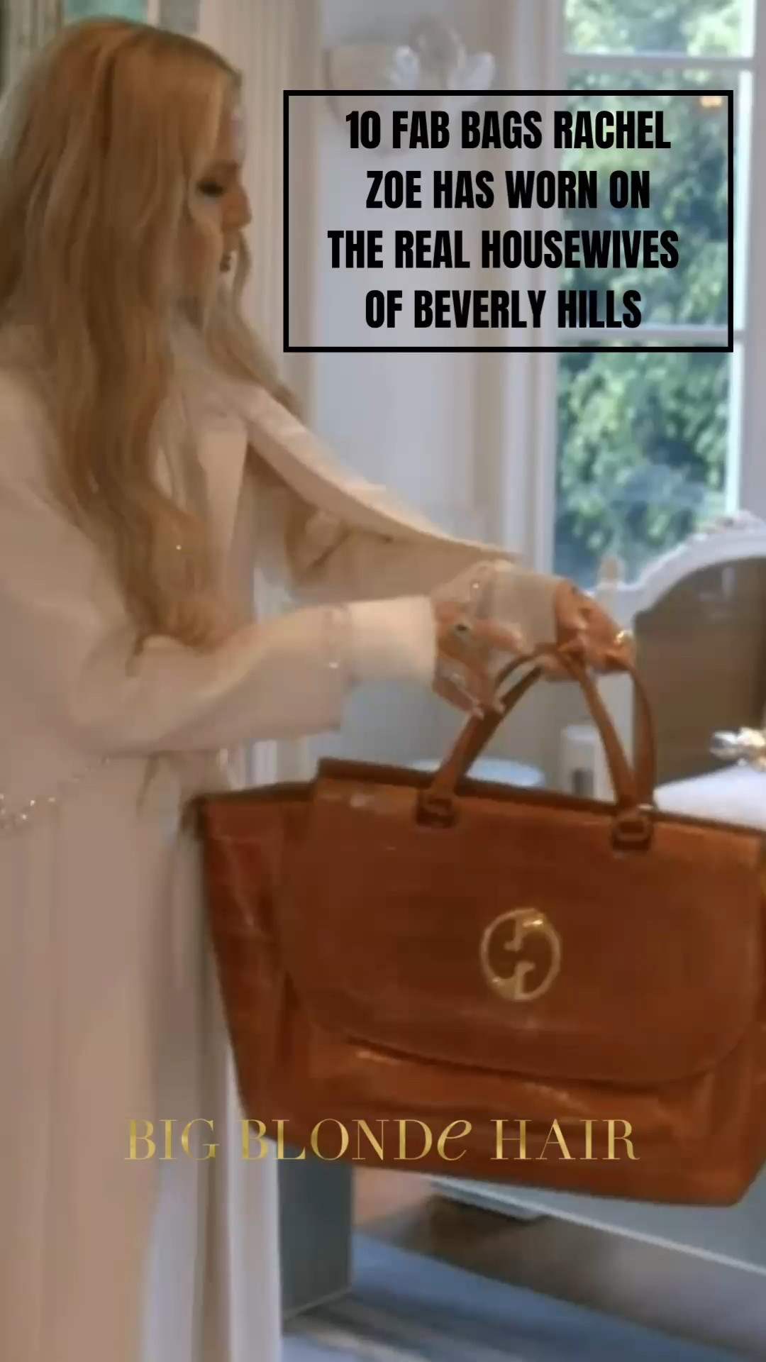 10 Fab Bags Worn by Rachel Zoe on The Real Housewives of Beverly Hills Season 15 So Far (most are vintage so I’m linking available colors / sizes if exact isn’t available) / Exact product image of her Gucci 1976 croc tote not available 