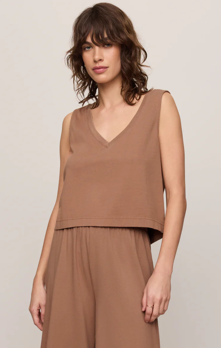Sloane V-Neck Cotton Jersey Tank | Z Supply