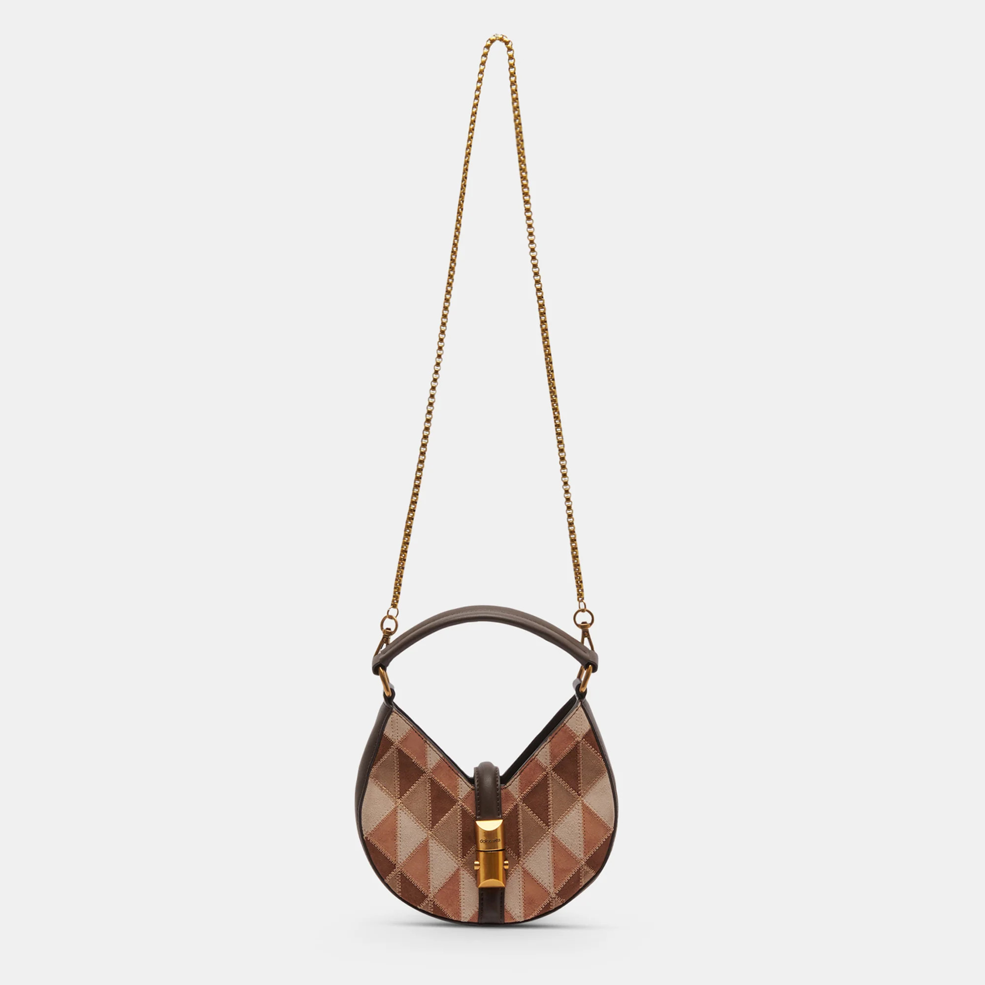 CAMI CROSSBODY HICKORY PATCHWORK | DolceVita.com