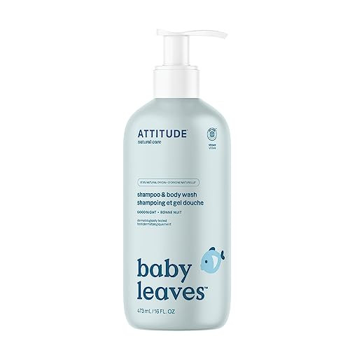 ATTITUDE 2-in-1 Shampoo and Body Wash for Baby, EWG Verified, Dermatologically Tested, Vegan, Goo... | Amazon (US)