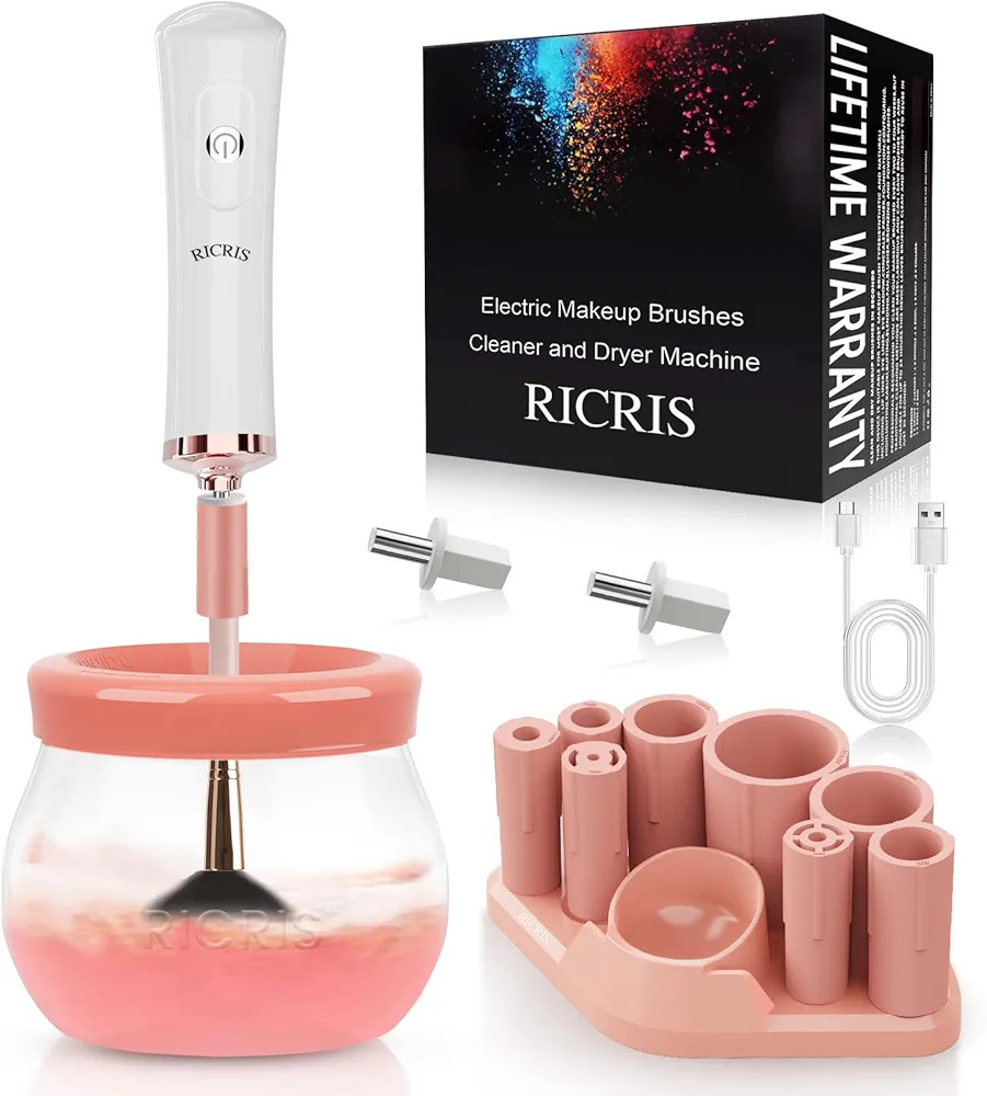Electric Makeup Brush Cleaner Machine - Ultra Fast USB Make Up Brush Washer and Dryer - Automatic... | Amazon (US)