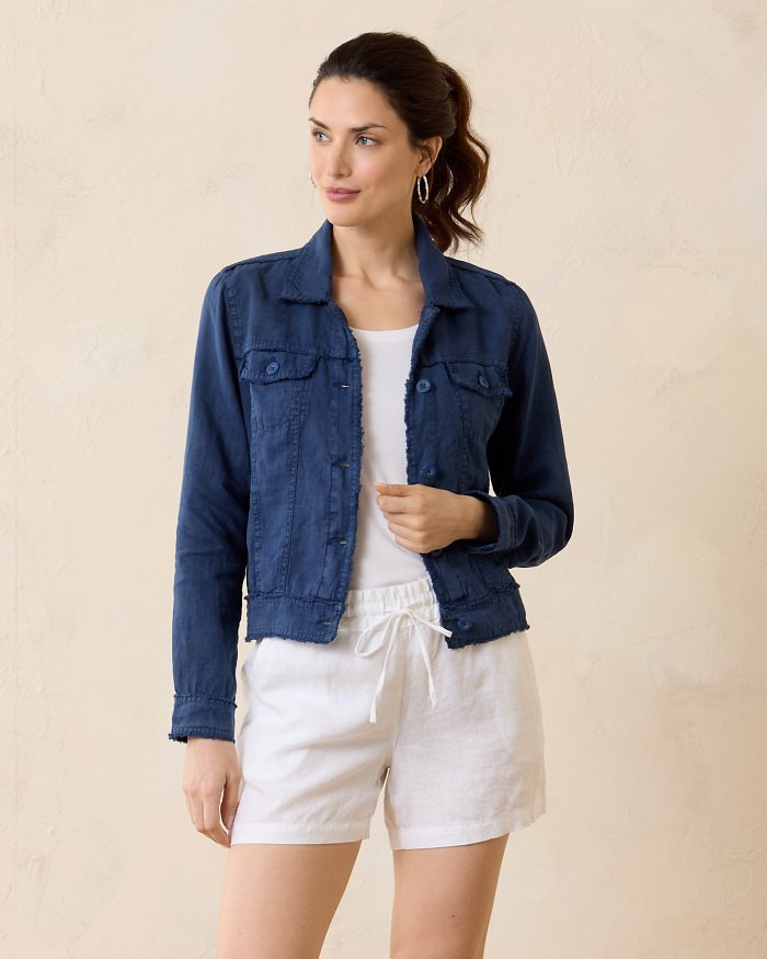 Two Palms Linen Raw-Edge Jacket | Tommy Bahama