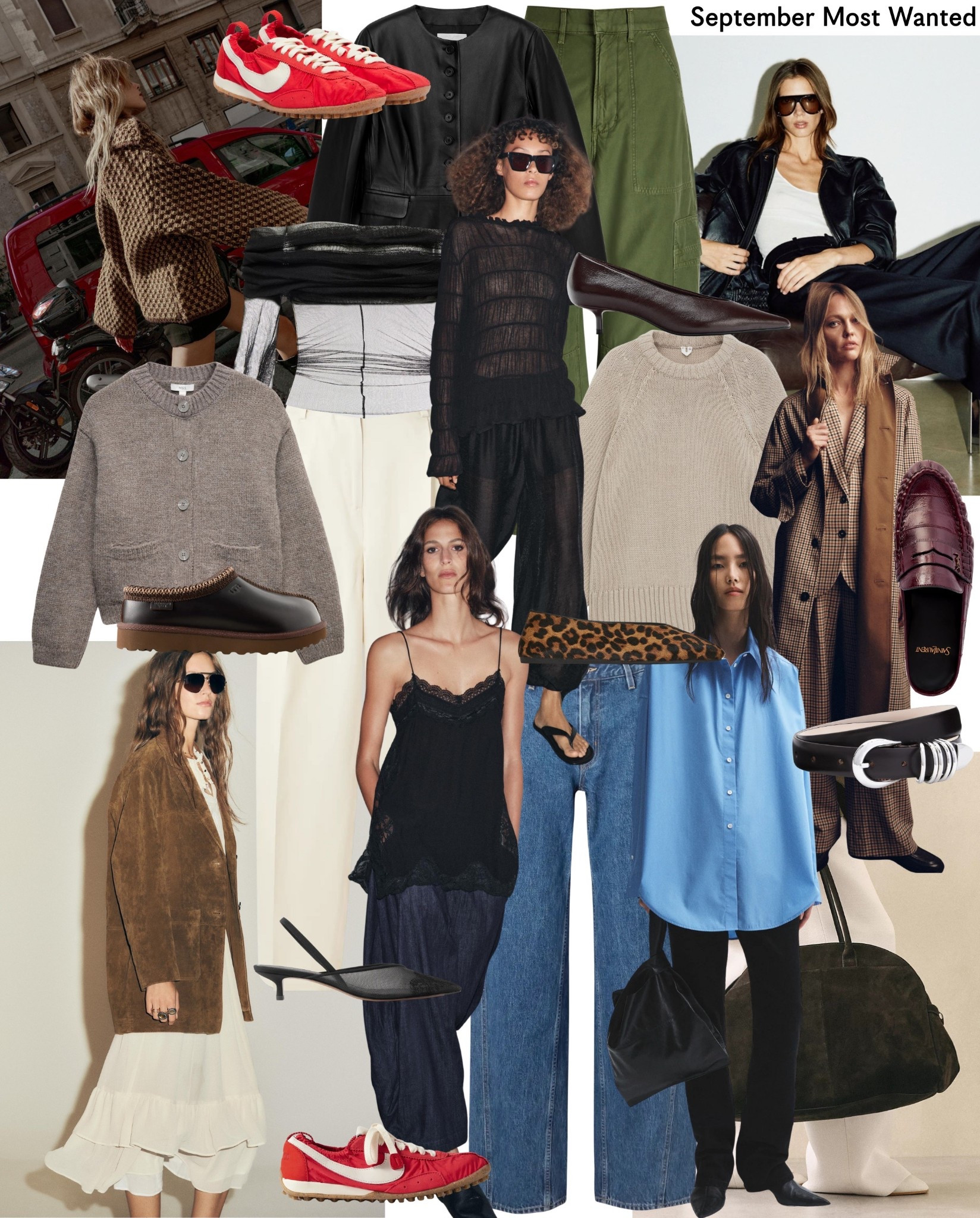 September Most Wanted 

Autumn | October | Suede | Jacket | Cardigan | Nike | Leather Jacket | Autumn Outfit | Cargos | Bag | Zara | Winter | Ballet Flats | Cost 

#LTKautumn #LTKwinter #LTKuk