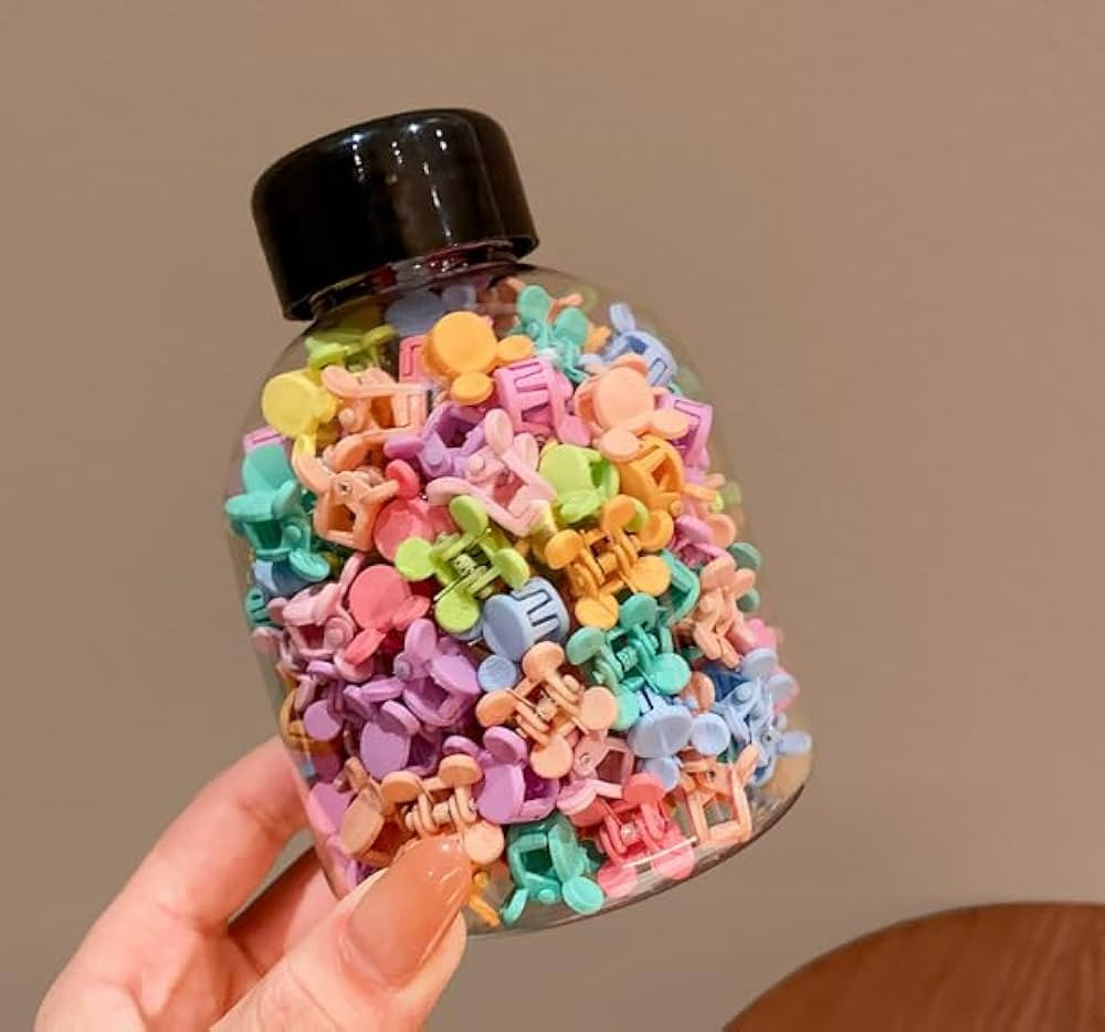 100 Pcs Baby Girls Hair Bangs Mini Hair Claw Clip Kids Hair Pin for Girls and Women,with a Box (M... | Amazon (US)