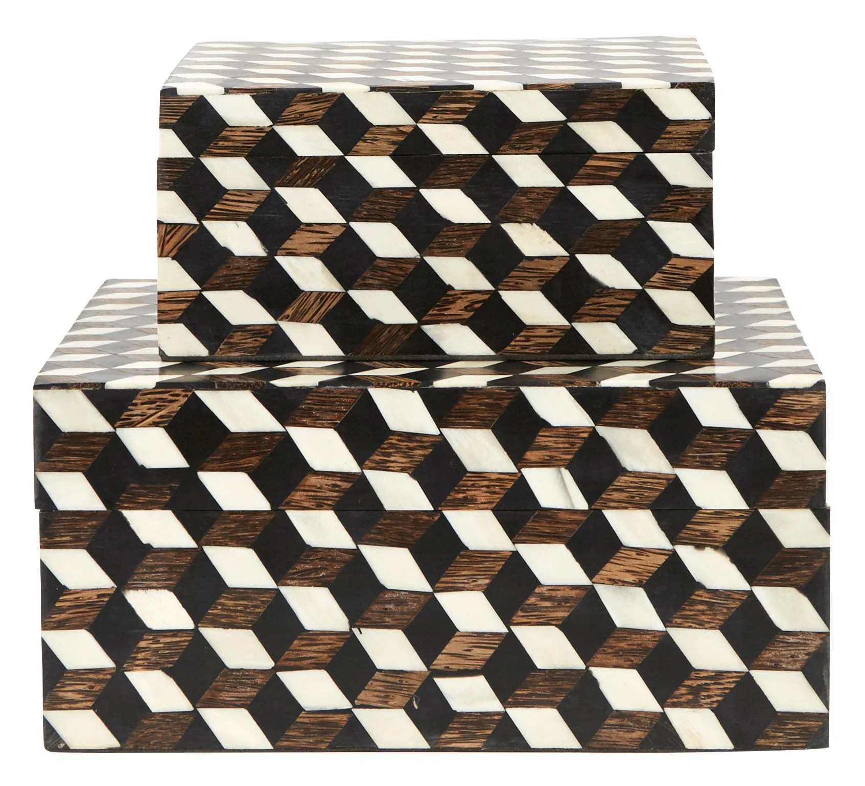 Tumbling Block Boxes | Jayson Home