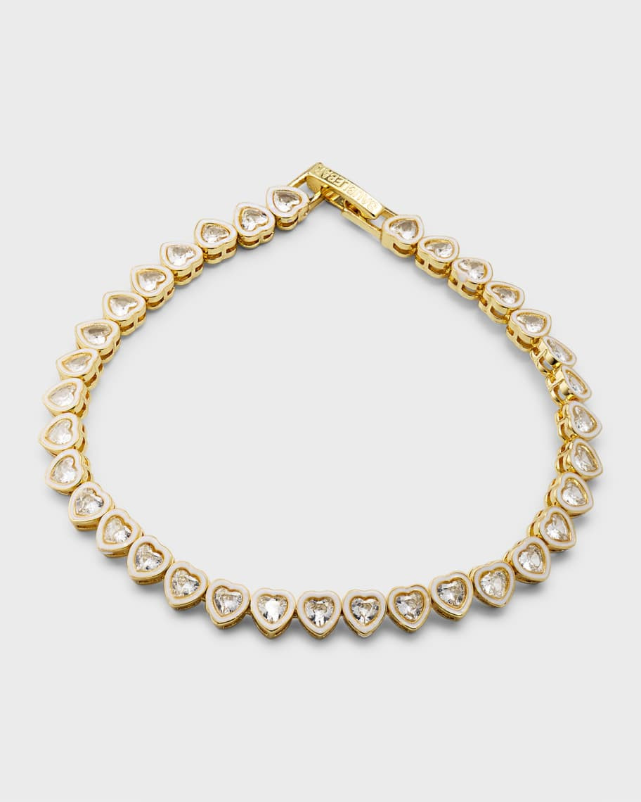 BaubleBar Kali Crystal Heart Tennis Bracelet | Neiman Marcus