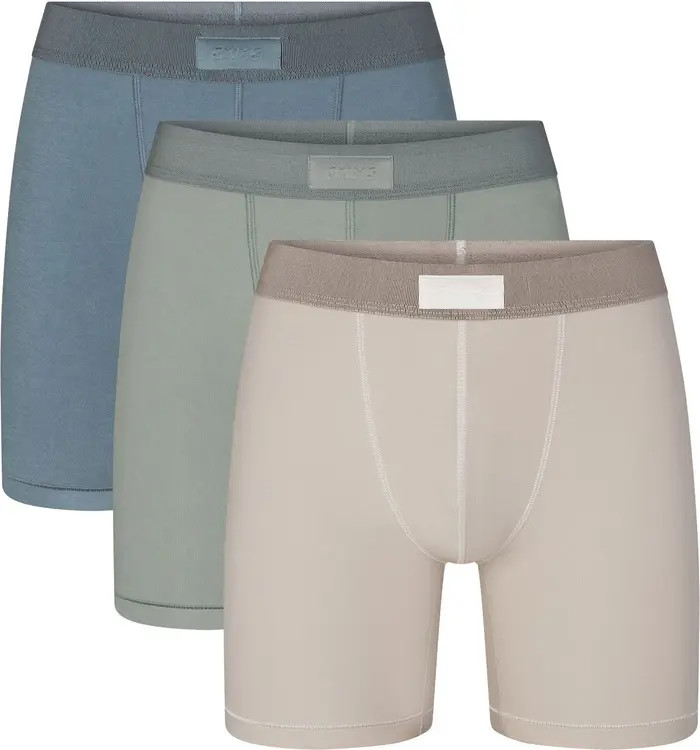 SKIMS 3-Pack 5-Inch Stretch Cotton & Modal Boxer Briefs | Nordstrom | Nordstrom