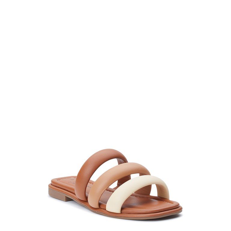 Time and Tru Women's Three Band Sandal | Walmart (US)