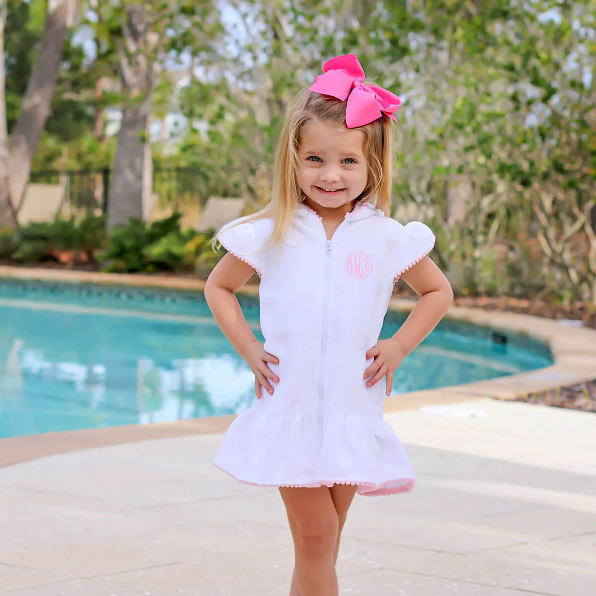 Pink Pom Pom Swim Cover Up | Classic Whimsy