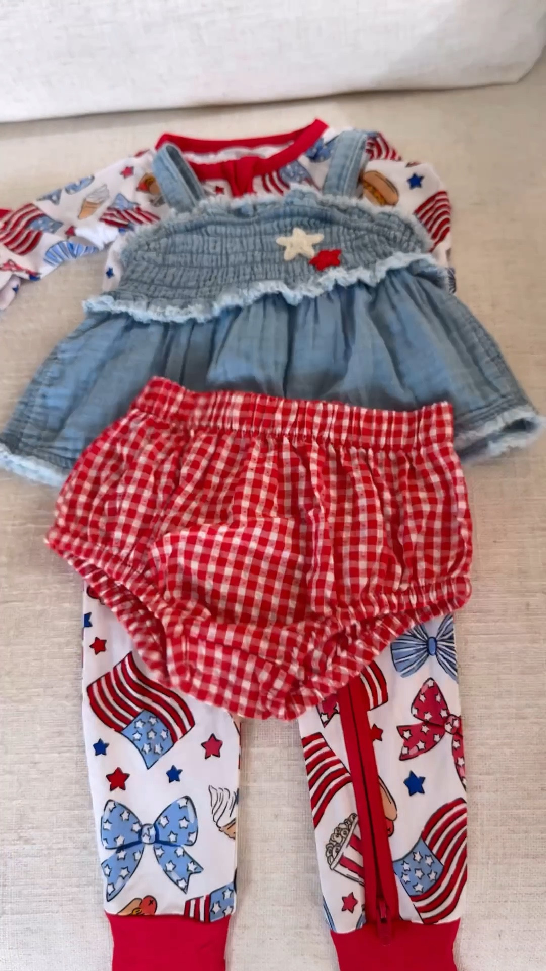 Banks’ 4th of July outfit line up 🤭🫶🏻🇺🇸

#LTKBaby