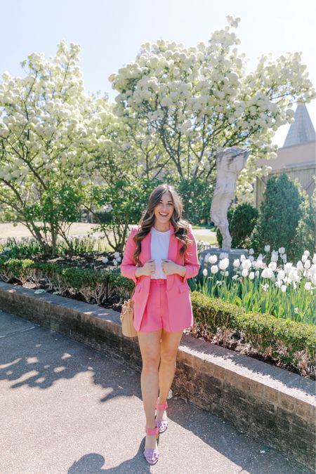 Blazer // Workwear // Sandals // Heels // Colorful // Pink // 

#LTKstyletip #LTKshoecrush