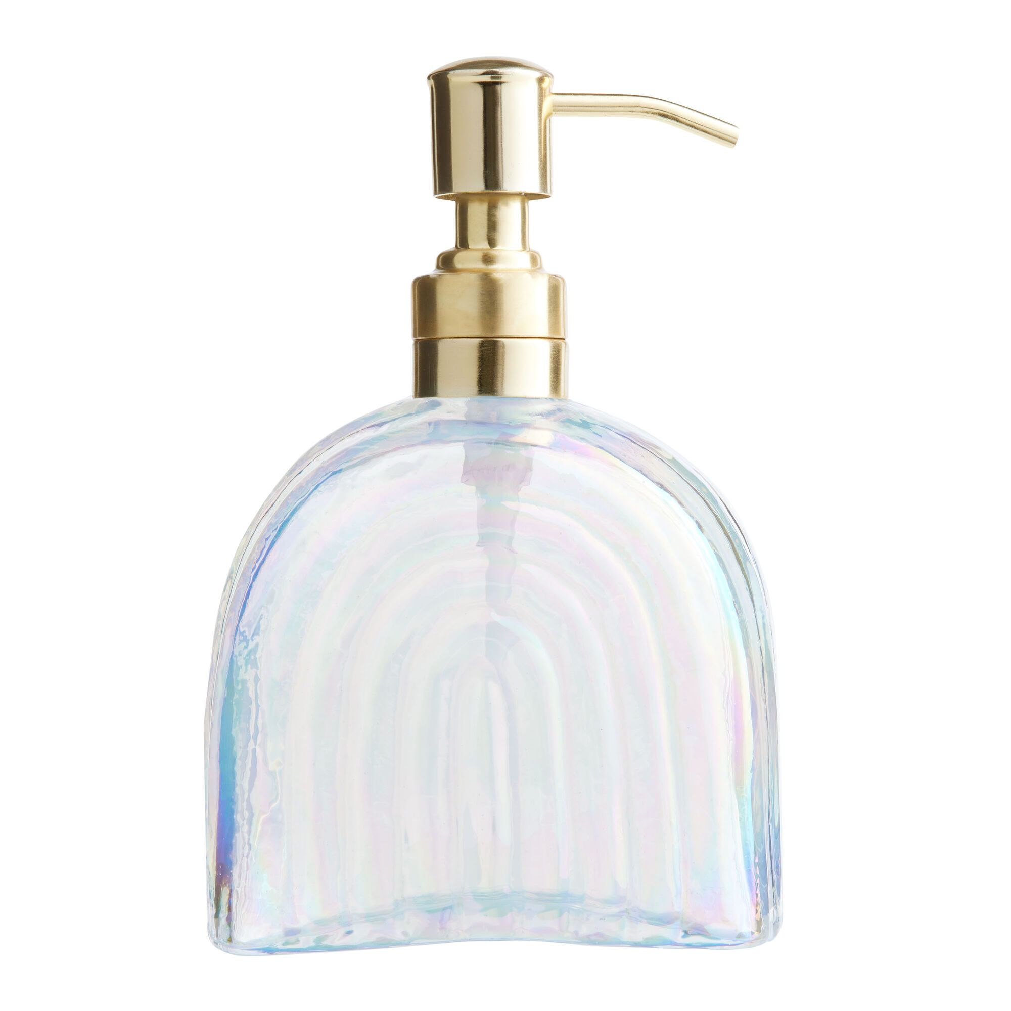 Iridescent Glass Arches Liquid Soap Dispenser | World Market