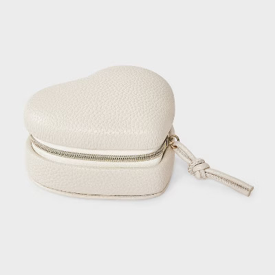 Heart Travel Jewelry Organizer - A New Day™ Cream | Target