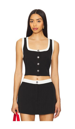 Rory Top in Black White | Revolve Clothing (Global)