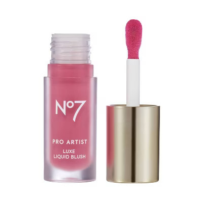 No7 Pro Artist Blush Liquid Blush - Pink - 0.2oz: Brightening, Cheekbones, Radiant Finish, Buildable Coverage | Target