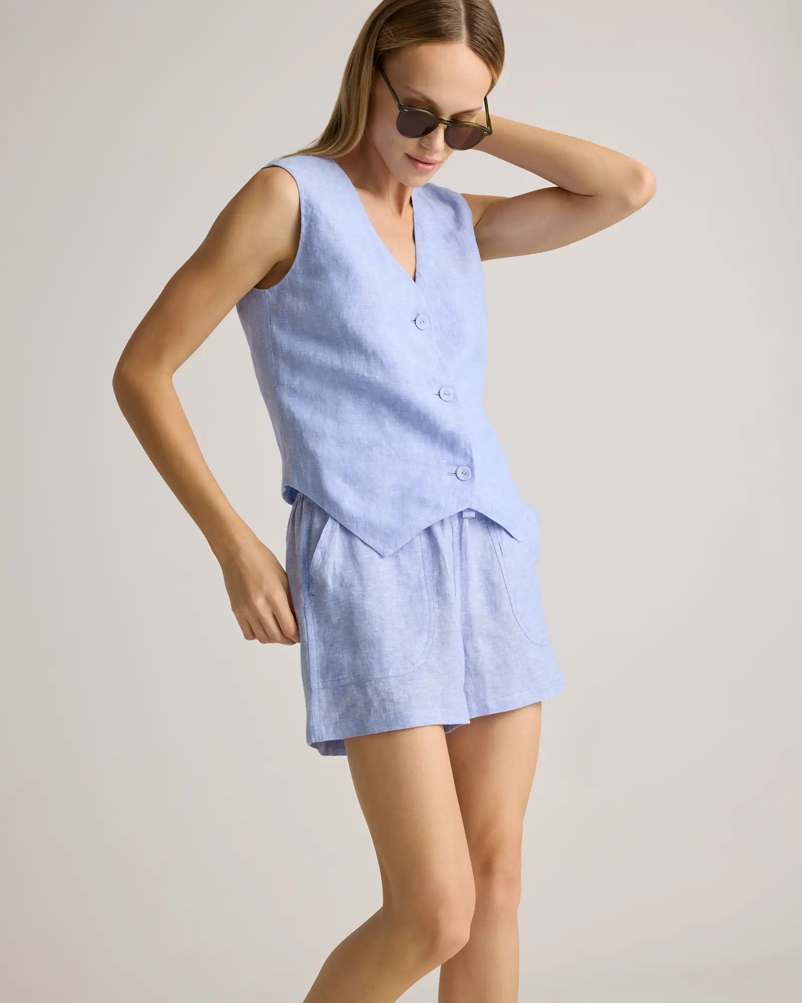 100% European Linen Shorts | Quince