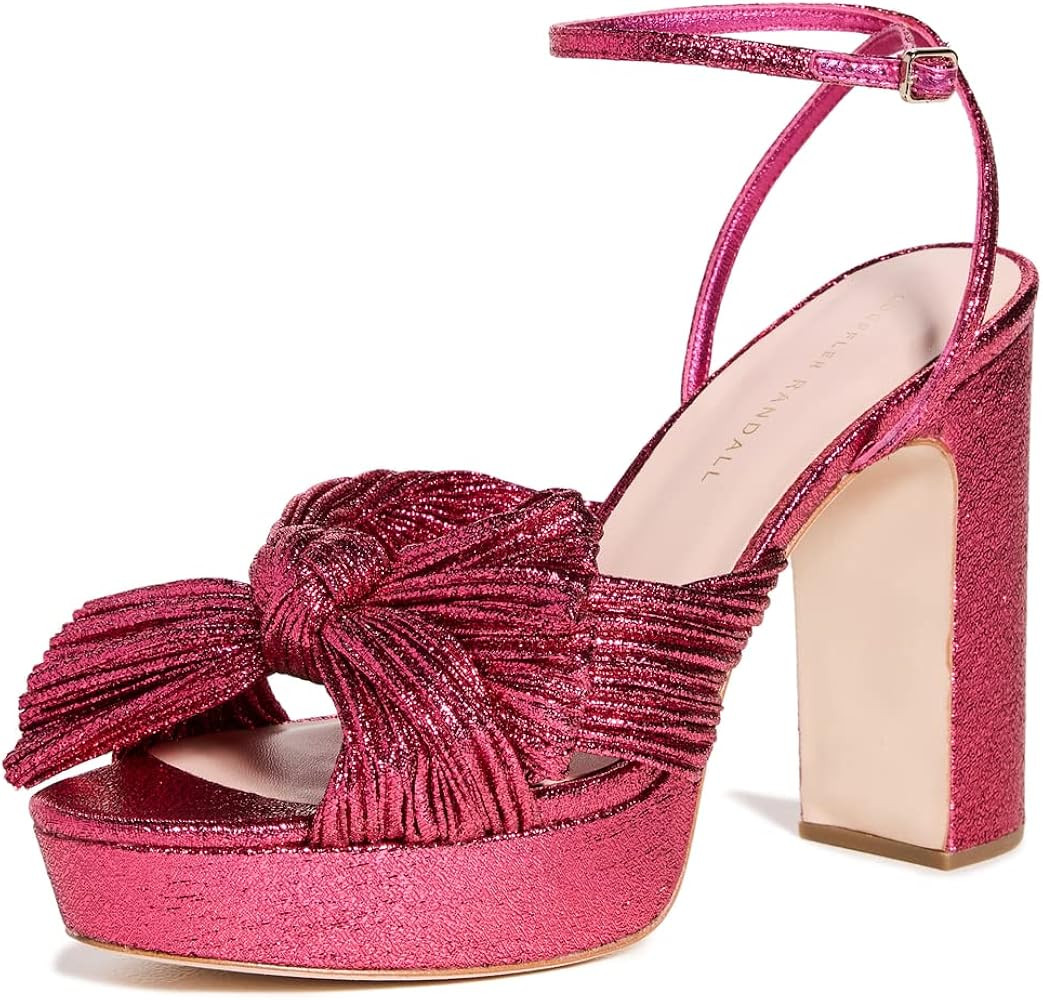 Loeffler Randall Women's Natalia Pleated Platform Sandals | Amazon (US)