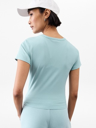 Signature Rib Crop Tee | Athleta