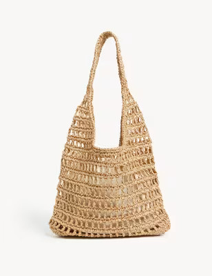 Straw Drawstring Tote Bag | Marks & Spencer (UK)