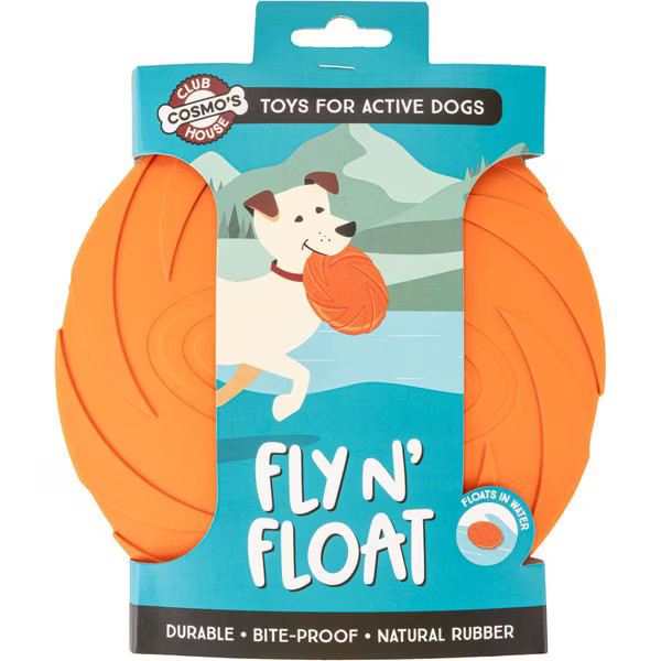 Cosmo's Snack Shack Club House Fly N' Float Tough Disc Dog Toy, 7-in | Chewy.com