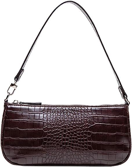 TOBOTO Retro Classic Clutch Croc Tote Bag Shoulder HandBags, Crocodile Purses with Zipper Closure... | Amazon (US)