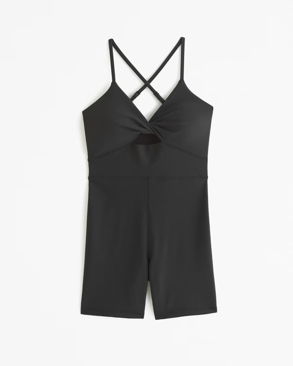 Women's YPB sculptLUX Twist-Front Onesie | Women's Clearance | Abercrombie.com | Abercrombie & Fitch (US)