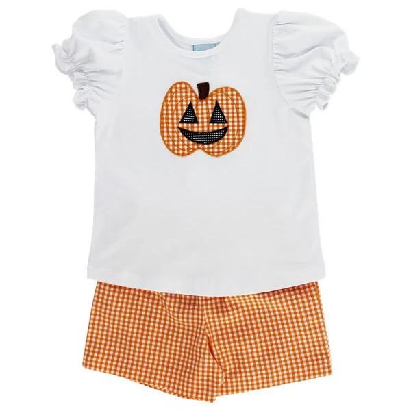Jack O Lantern- Girls Short Set | The Bailey Boys