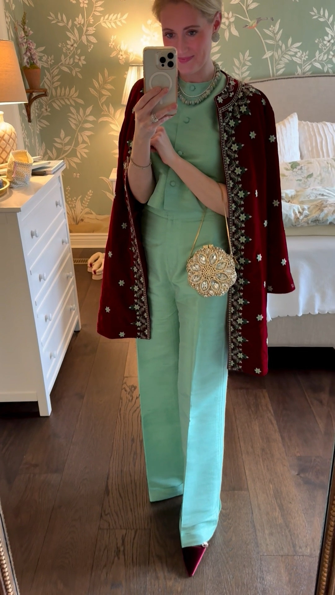 Holiday party outfit and the perfect snowflake bag! 

#LTKHoliday