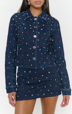 Hollywood Skort, in Precious Gemstone Indigo, Size: XL | Show Me Your Mumu | Show Me Your Mumu