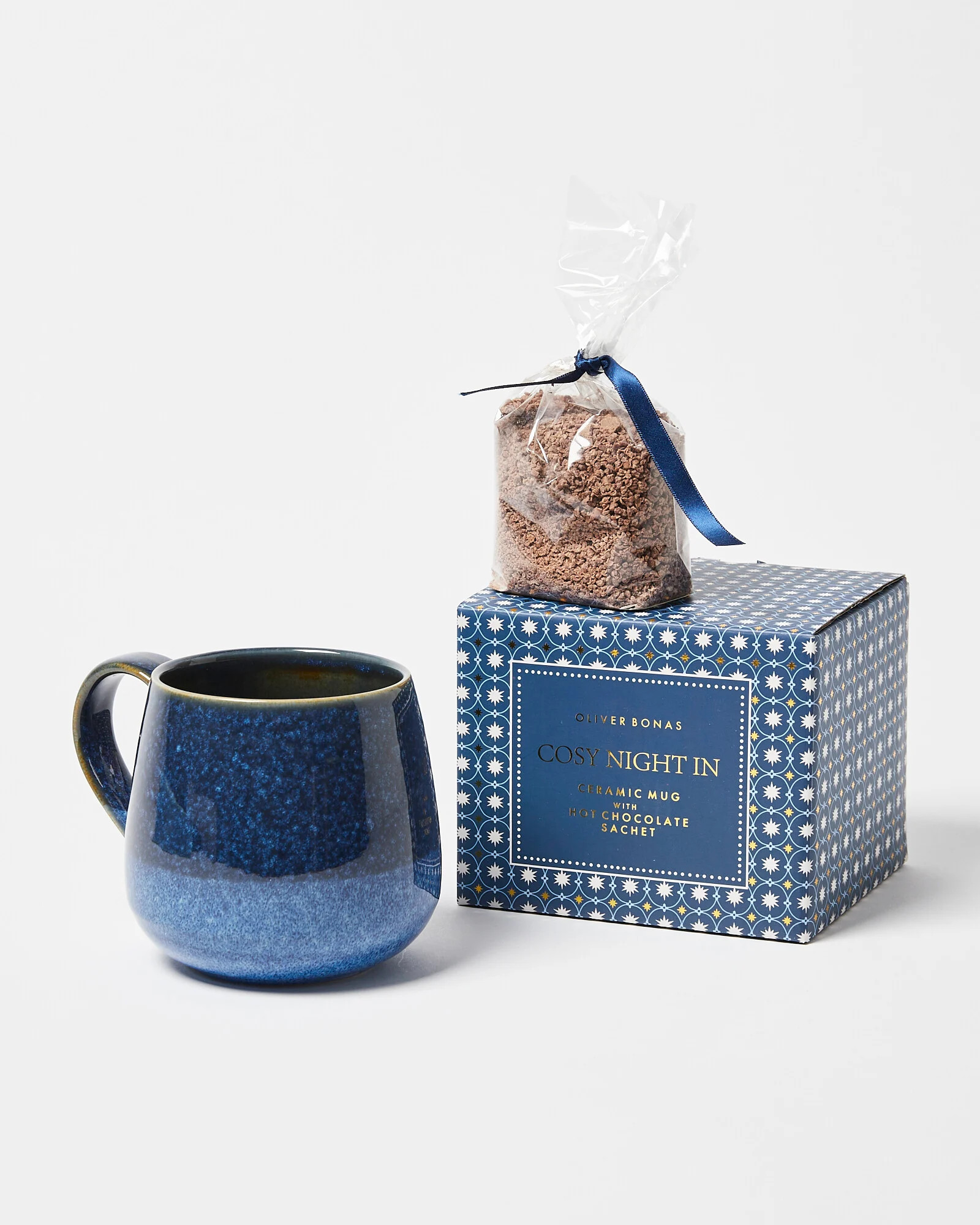 Dara Blue Ceramic Mug & Hot Chocolate Set | Oliver Bonas | Oliver Bonas (Global)