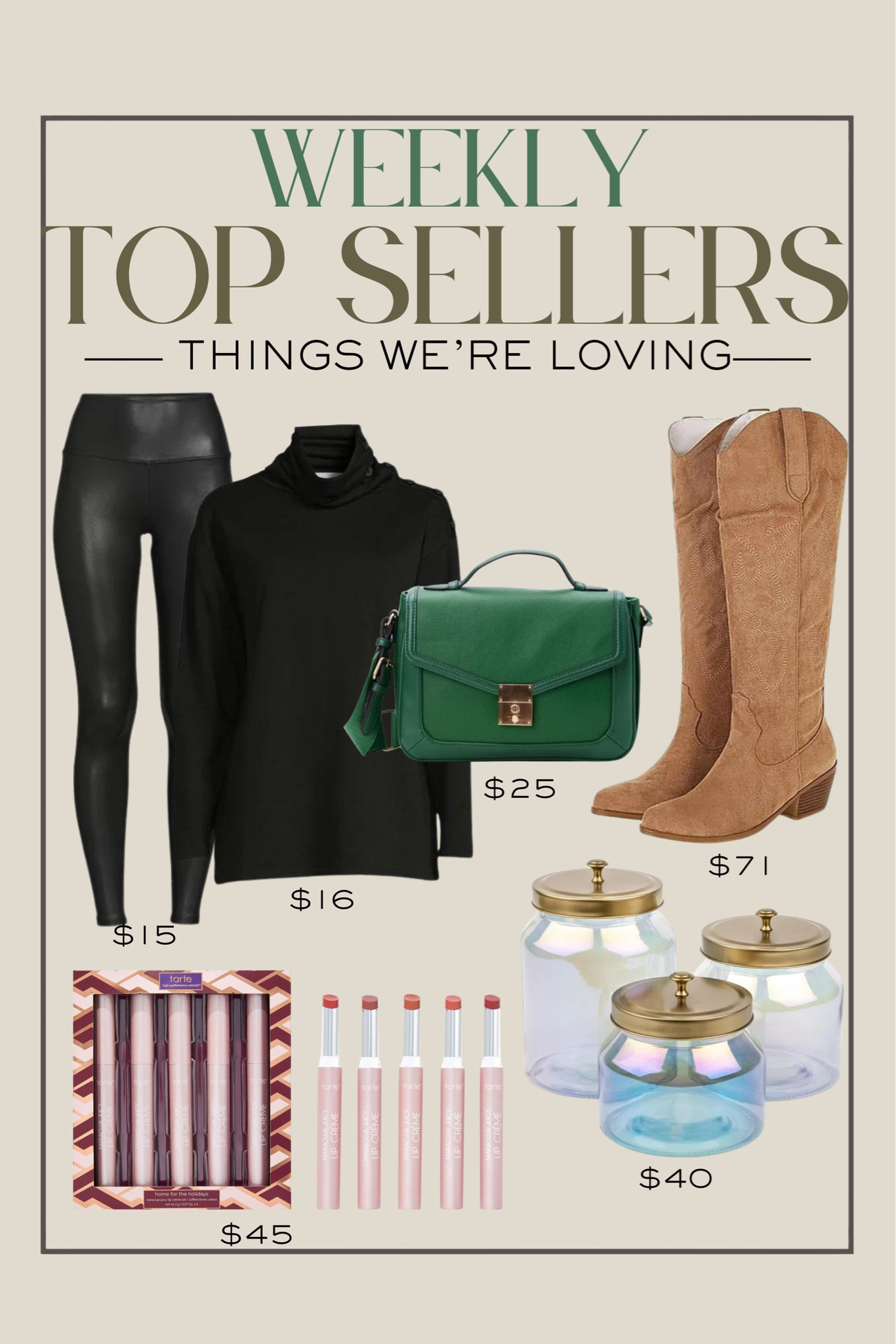 Our favorites from the past week! There are so many great finds from Walmart, the green satchel purse is one of my favorites! 

Our favorites, weekly favorites, Walmart fashion, Walmart fashion finds, Tarte, betterwithchardonnay, Steph Joplin 

#LTKstyletip #LTKSeasonal