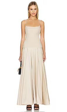 L'Academie by Marianna Laure Maxi Dress in Light Beige from Revolve.com | Revolve Clothing (Global)
