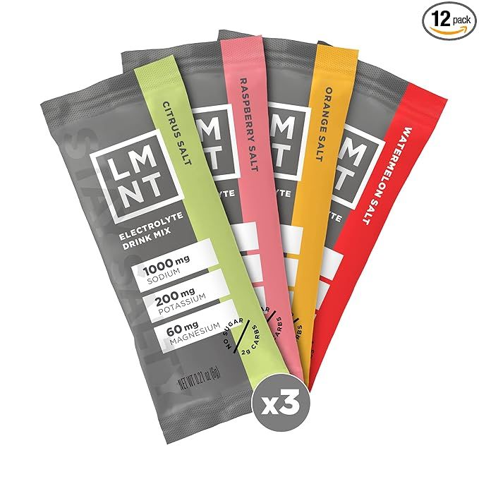 LMNT Zero-Sugar Electrolytes | Variety Pack | Hydration Powder Packets | No Artificial Ingredient... | Amazon (US)
