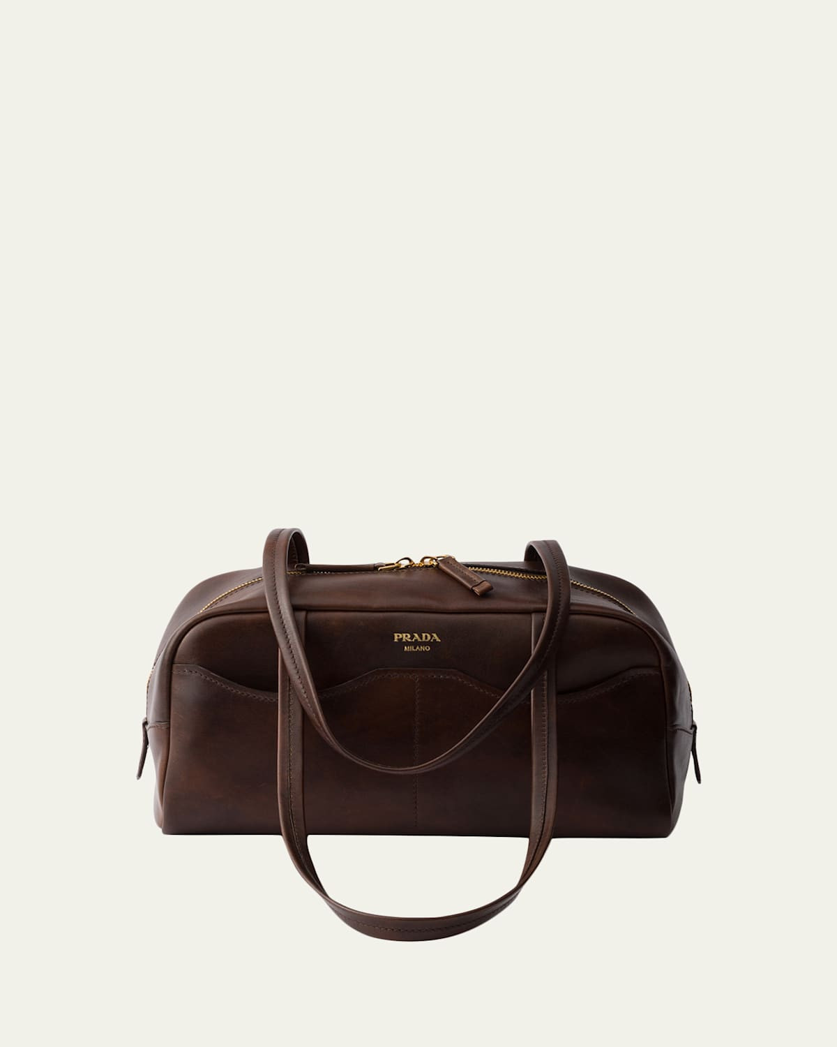 Carry Large Antiqued Leather Shoulder Bag | Bergdorf Goodman