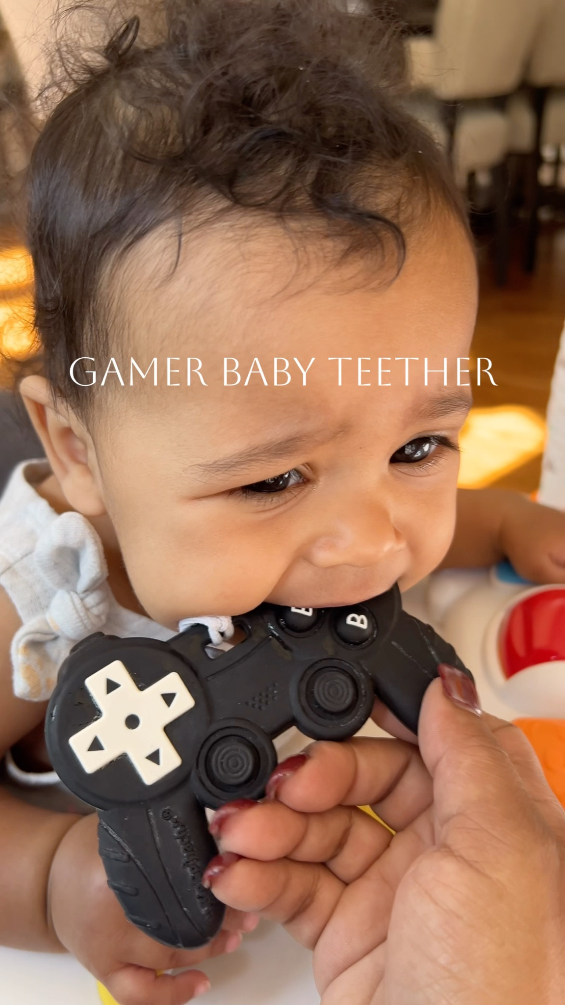 This is the cutest gamer baby teether! My husband is a big video game person and this little teether was only right to get our daughter! AND she loves it!! 

#LTKFamily #LTKBaby #LTKKids