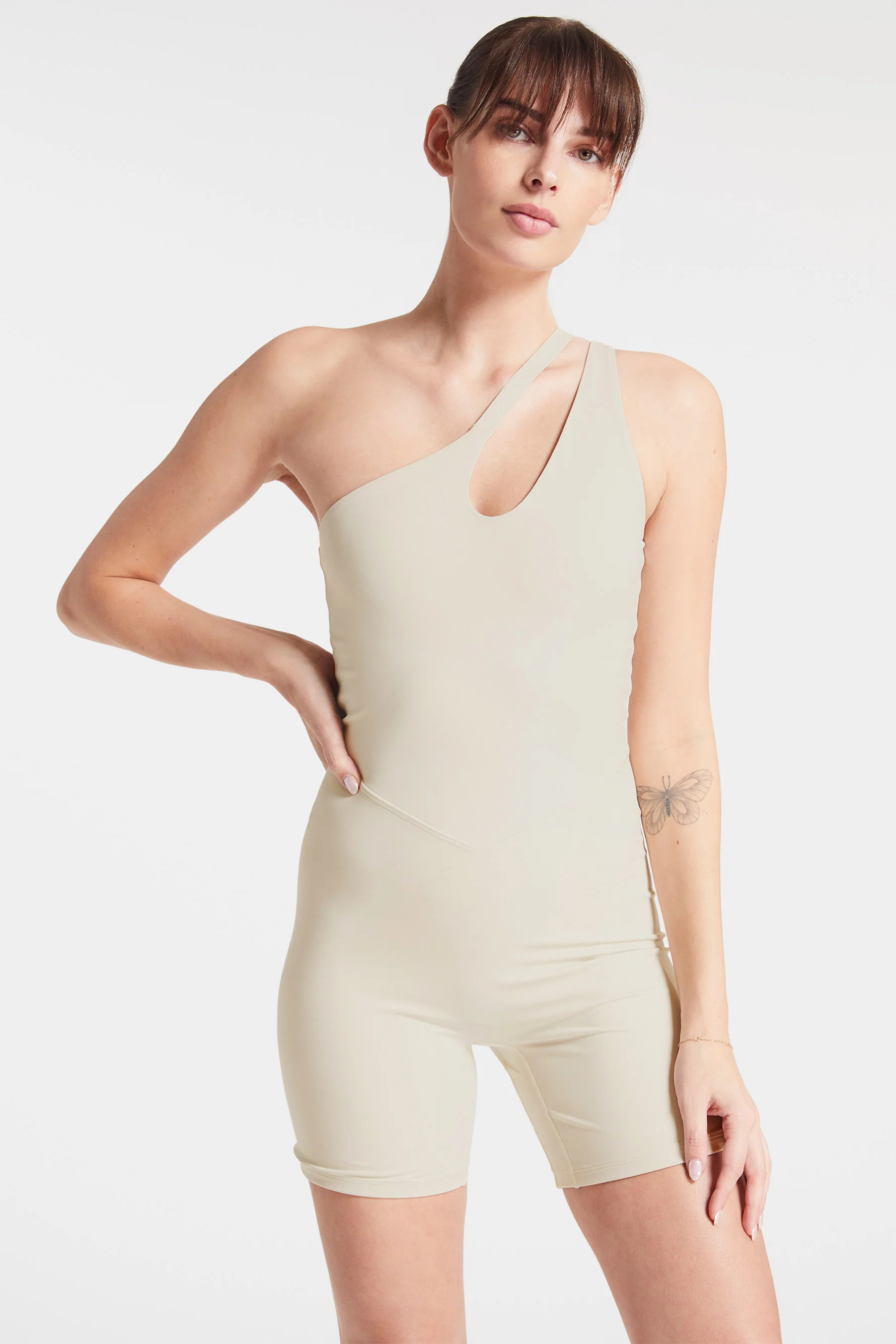 Asymmetric Tempo Short Catsuit | BANDIER