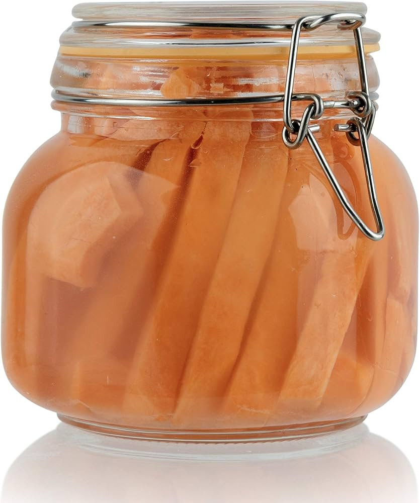 Galashield Glass Jars with Lids Food Storage Jars with Airtight Lids Leak Proof Glass Canisters K... | Amazon (US)