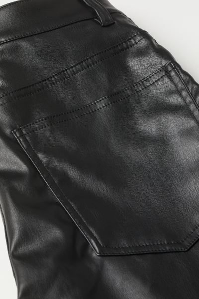 Wide faux leather trousers | H&M (UK, MY, IN, SG, PH, TW, HK)