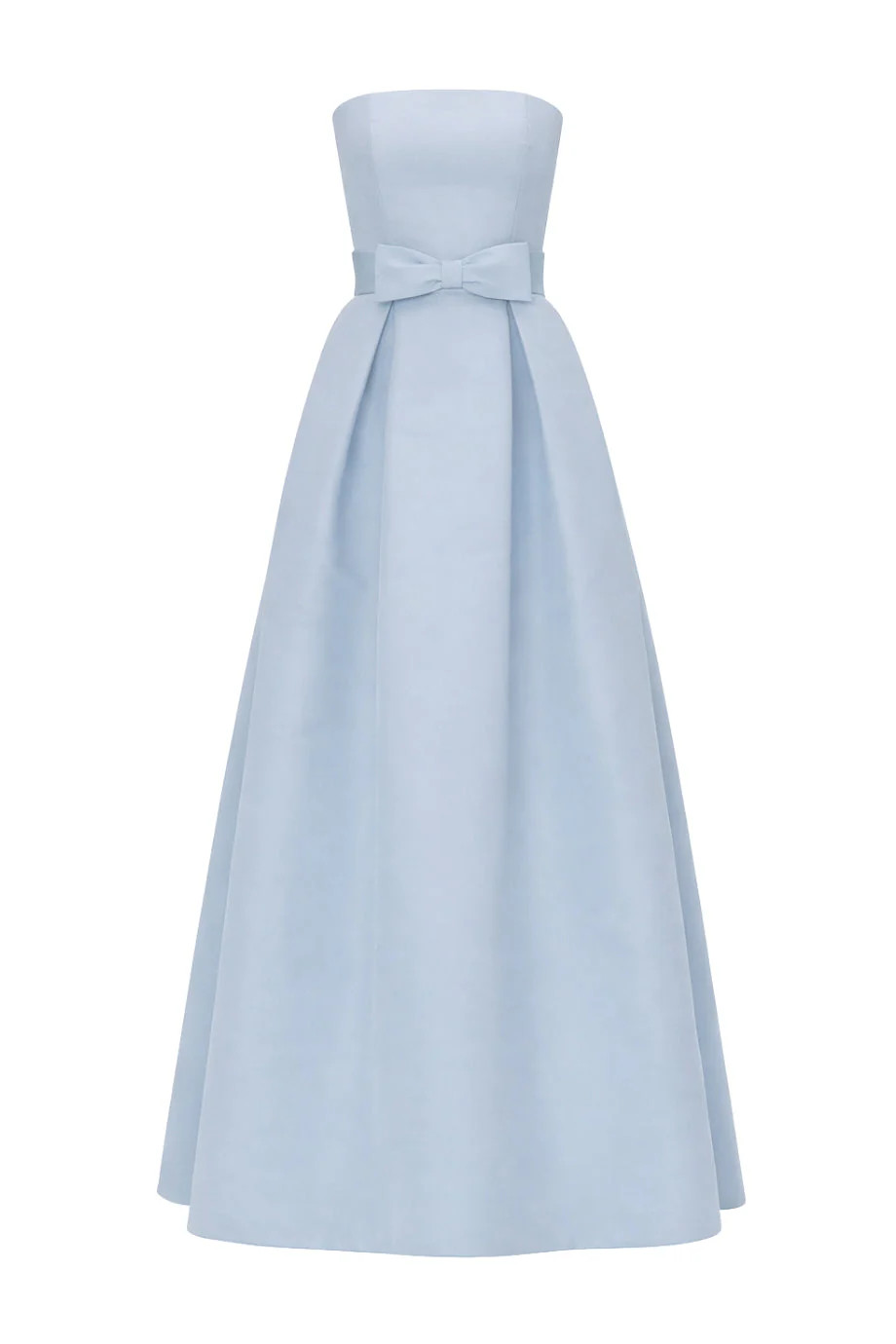 Alice Silk Faille Full Gown with Bow Belt | Over The Moon