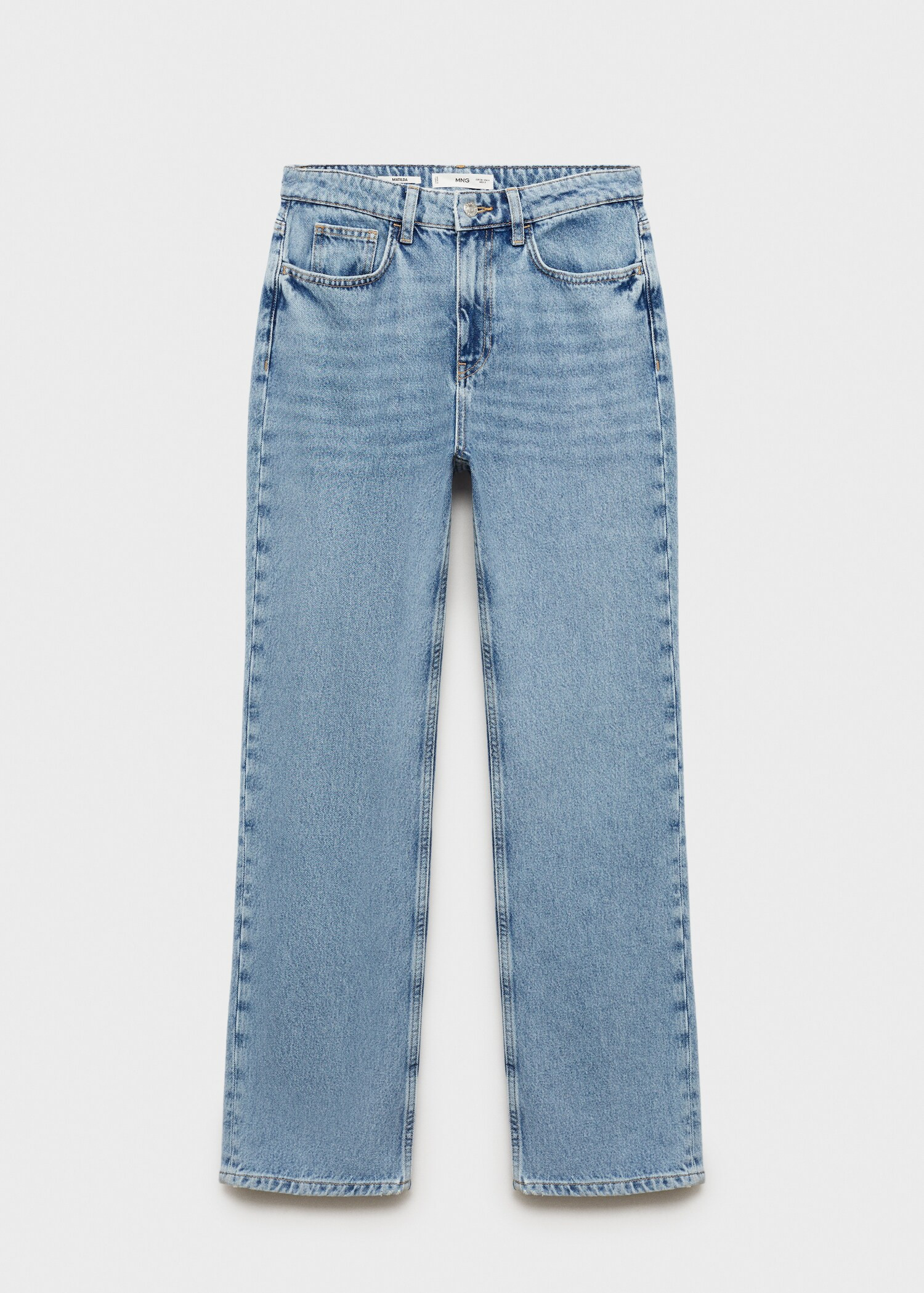 Matilda medium-rise straight-fit jeans - Women | MANGO USA | Mango (US/MX/AU)